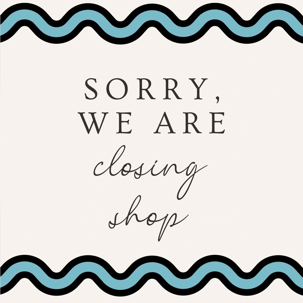 Closing Shop Announcement Sign